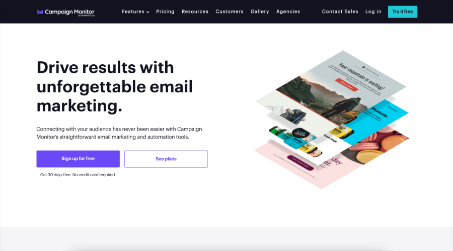 Campaign Monitor - best best email marketing website