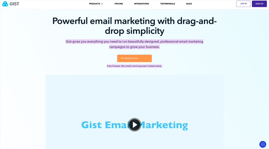 Gist - top email marketing tools