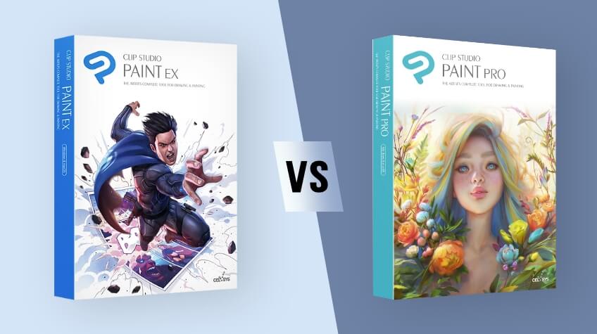Difference between Clip Studio Paint Ex vs Pro