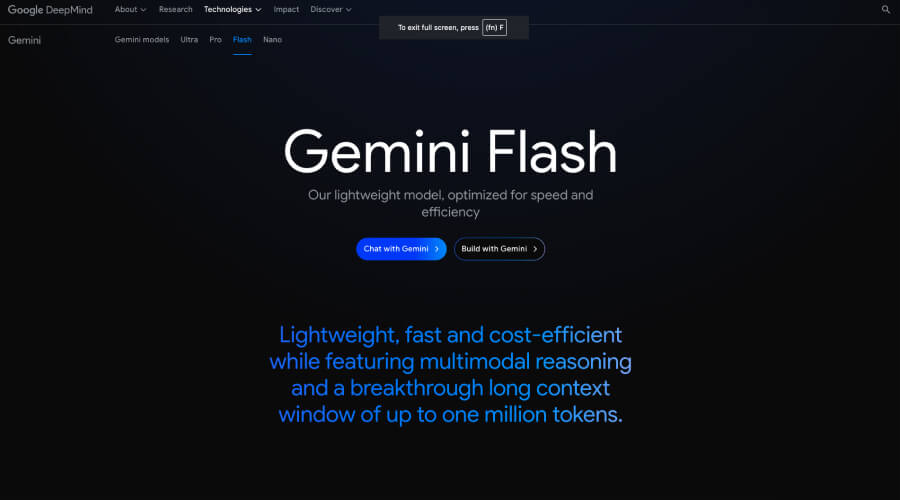 Gemini 1.5 Flash - ChatGPT Alternative