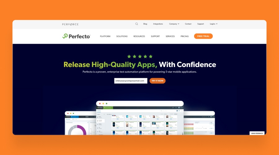 Perfecto - Automation Testing Software