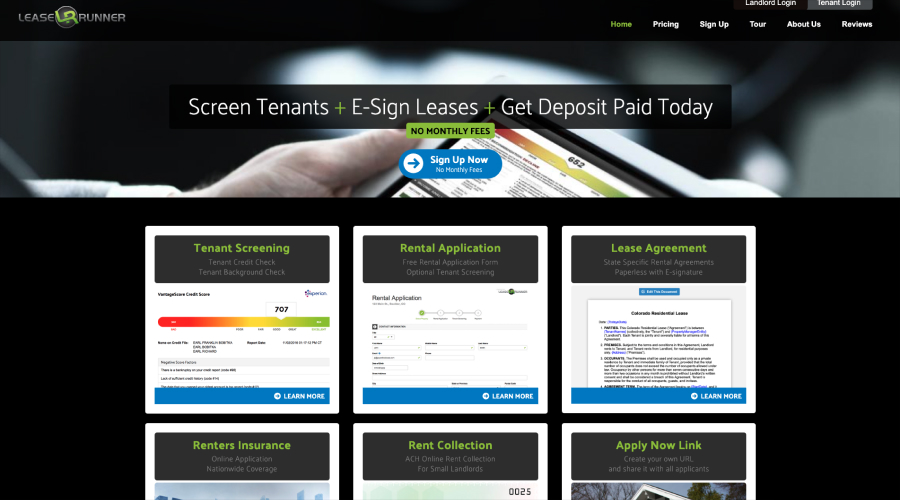 LeaseRunner - best tenant screening services for small landlords