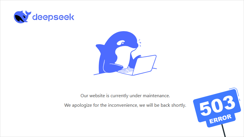 deepseek 503 service temporarily unavailable