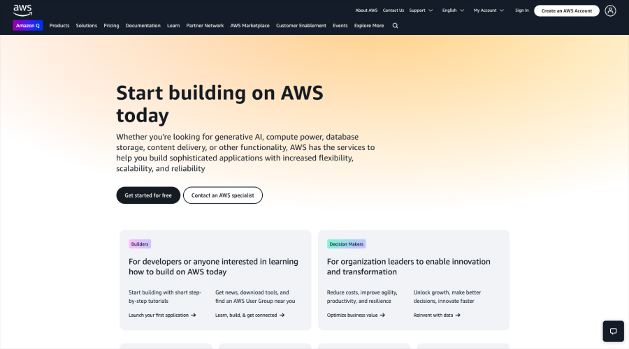 AWS (Amazon Web Services) - Best GPU Server Hosting Providers